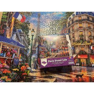 Dominic Davison Majestic 1000 Pc Jigsaw Puzzle Paris Street Life Complete